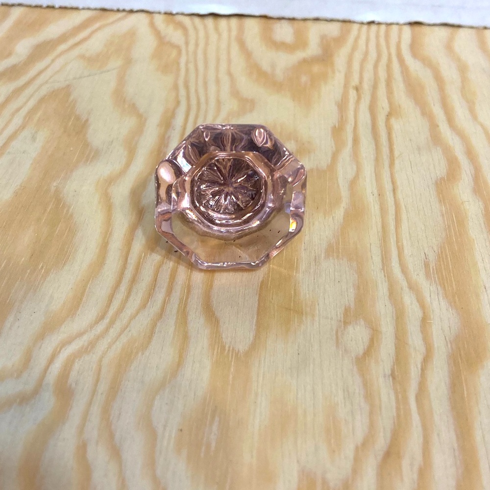 Pink Glass Drawer Knob